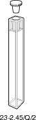Kuvette, 23-2.45, Spec-Q, 2mm, 0,125ml