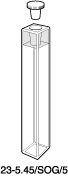 Kuvette, 23-5.45, opt. glas, 5mm, 0,78ml