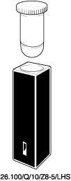 Kuvette, 26.100/LHS, Spec-Q, 10mm, 0,1ml, Z 8,5mm