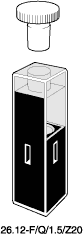 Kuvette, 26.12-F, Spec-Q, 1,5mm, 0,012ml, Z 20mm