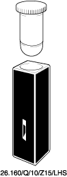 Kuvette, 26.160/LHS, Spec-Q, 10mm, 0,16ml, Z 15mm