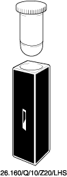 Kuvette, 26.160/LHS, Spec-Q, 10mm, 0,16ml, Z 20mm
