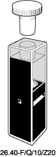 Kuvette, 26.40-F, Spec-Q, 10mm, 0,04ml, Z 20mm