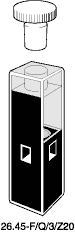 Kuvette, 26.45-F, Spec-Q, 3mm, 0,045ml, Z 20mm
