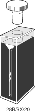 Kuvette, 28/B, Supr-Q, 20mm, 1,4ml