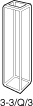 Kuvette, 3-3, Spec-Q, 3mm, 0,27ml