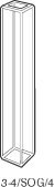 Kuvette, 3-4, opt. glas, 4mm, 0,72ml
