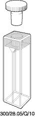 Kuvette, 300/28.05, Spec-Q, 10mm, 0,175ml