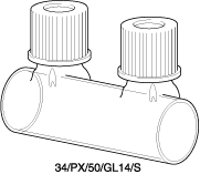 Kuvette, 34/GL14, Boro glas, 50mm, 14,1ml