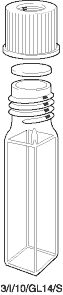 Kuvette, 3/GL14, Infr-Q, 10mm, 3,5ml