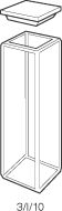 Kuvette, 3, Infr-Q, 10mm, 3,5ml