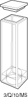 Kuvette, 3/MS, Spec-Q, 10mm, 3,5ml