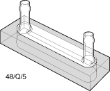 Kuvette, 48, Spec-Q, 5mm, 1,56ml