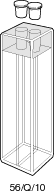 Kuvette, 56, Spec-Q, 10mm, 2x1,5ml