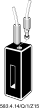 Gennemløbskuvette kvarts, type 583.4.14, 1 mm