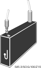 Kuvette, 585.3, opt. glas, 100mm, 0,7ml, Z 15mm