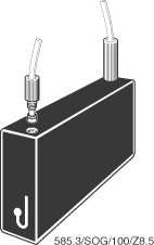 Kuvette, 585.3, opt. glas, 100mm, 0,7ml, Z 8,5mm