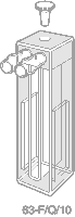 Kuvette, 63-F, Spec-Q, 10mm, 1,66ml
