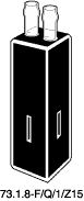 Kuvette, 73.1.8-F, Spec-Q, 1mm, 0,08ml, Z 15mm