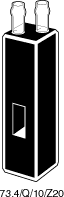 Kuvette, 73.4, Spec-Q, 10mm, 0,45ml, Z 20mm