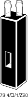 Kuvette, 73.4, Spec-Q, 1mm, 0,045ml, Z 20mm