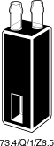 Kuvette, 73.4, Spec-Q, 1mm, 0,045ml, Z 8,5mm
