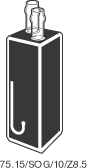 Kuvette, 75.15, opt. glas, 10mm, 0,12ml, Z 8,5mm