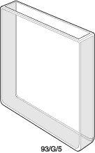 Kuvette, 93, optisk glas, 5mm, 12,5ml