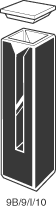 Kuvette, 9/B/9, Infr-Q, 10mm, 1,16ml