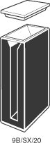 Kuvette, 9/B, Supr-Q, 20mm, 2,8ml