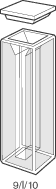 Kuvette, 9, Infr-Q, 10mm, 1,4ml