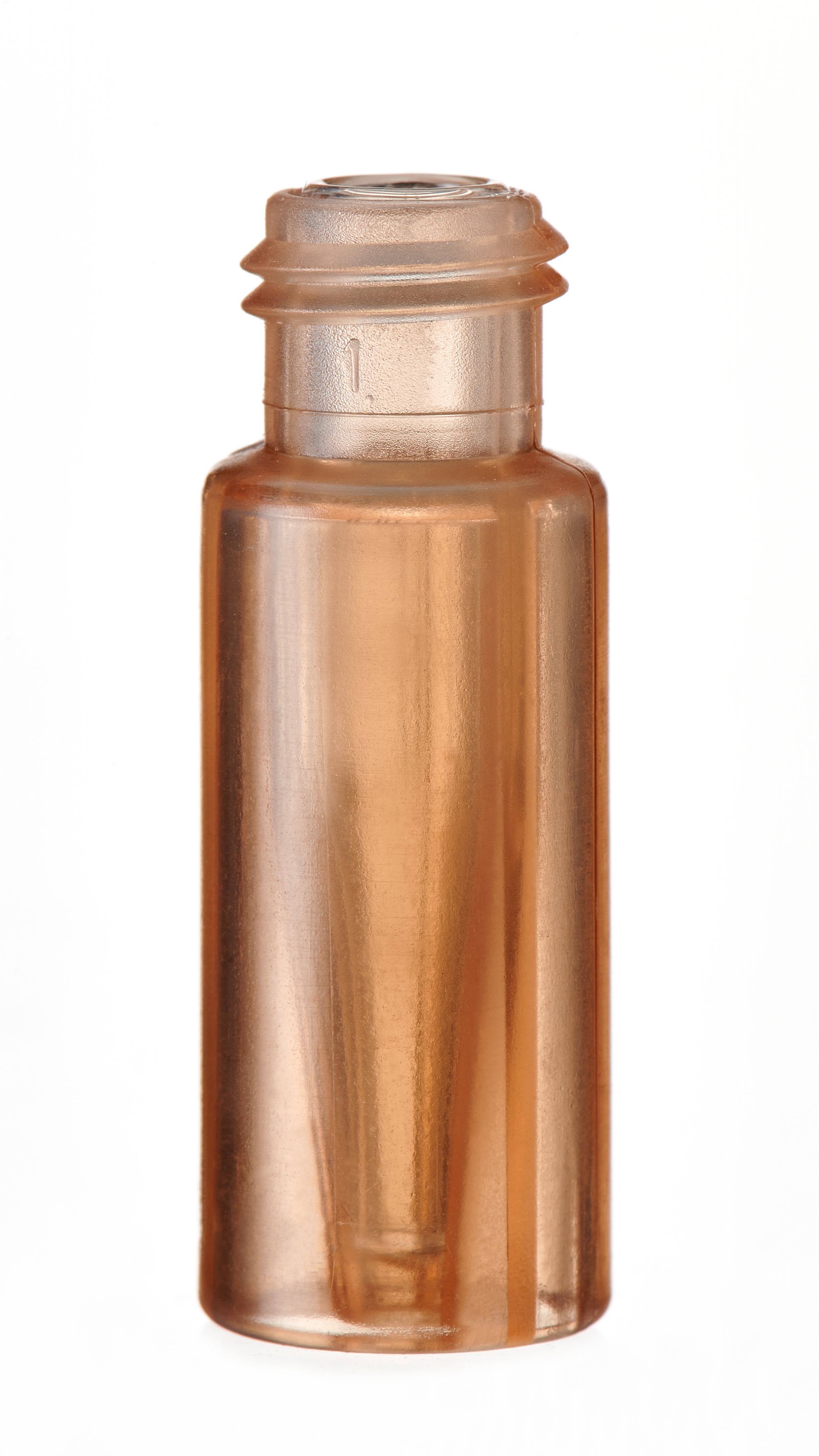 Vial 0,2ml brun TPX skrue 9mm m/glasinds., 100stk