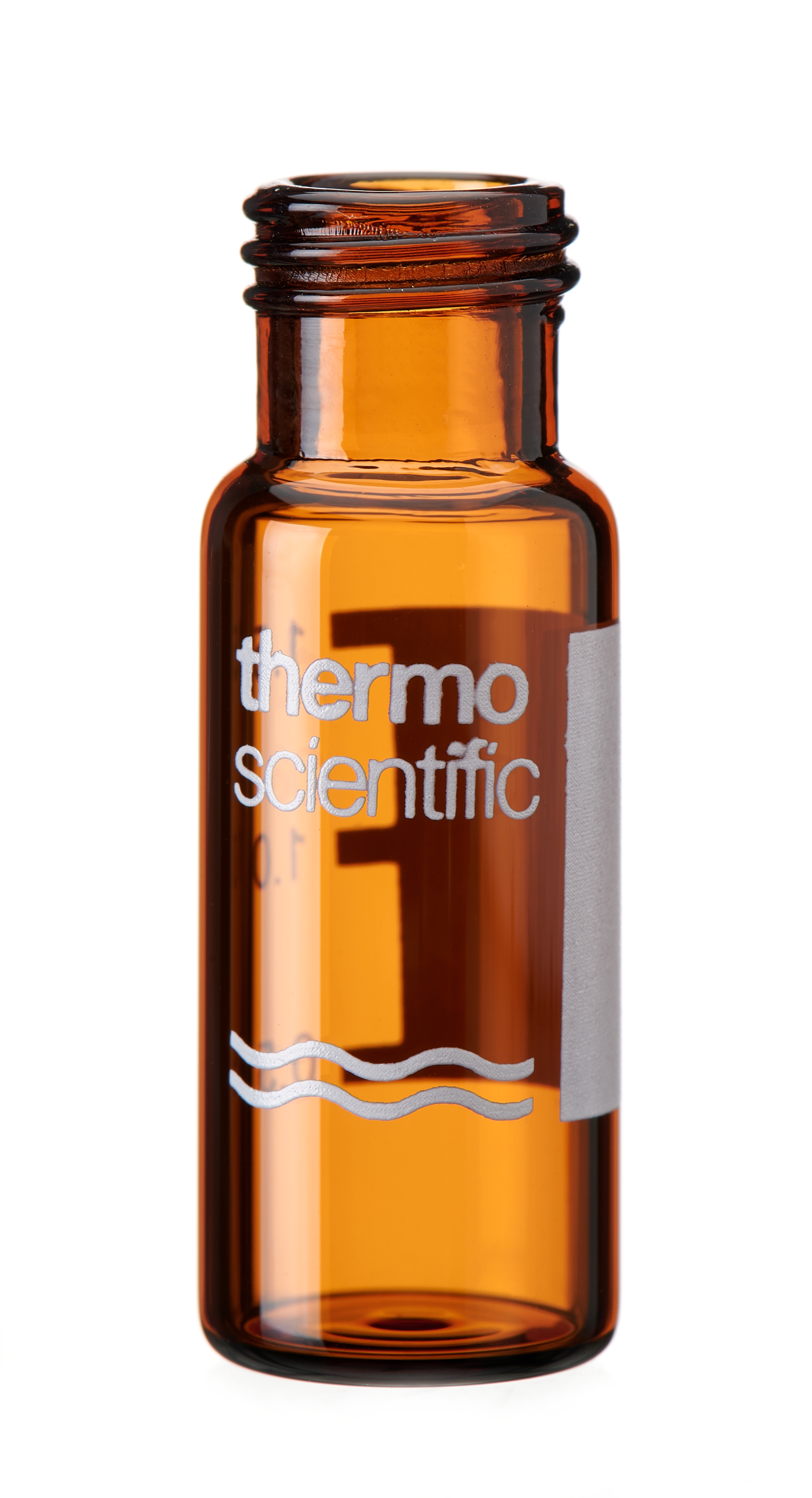 Vial 2ml brun skrue 9mm lbl silan., 100stk