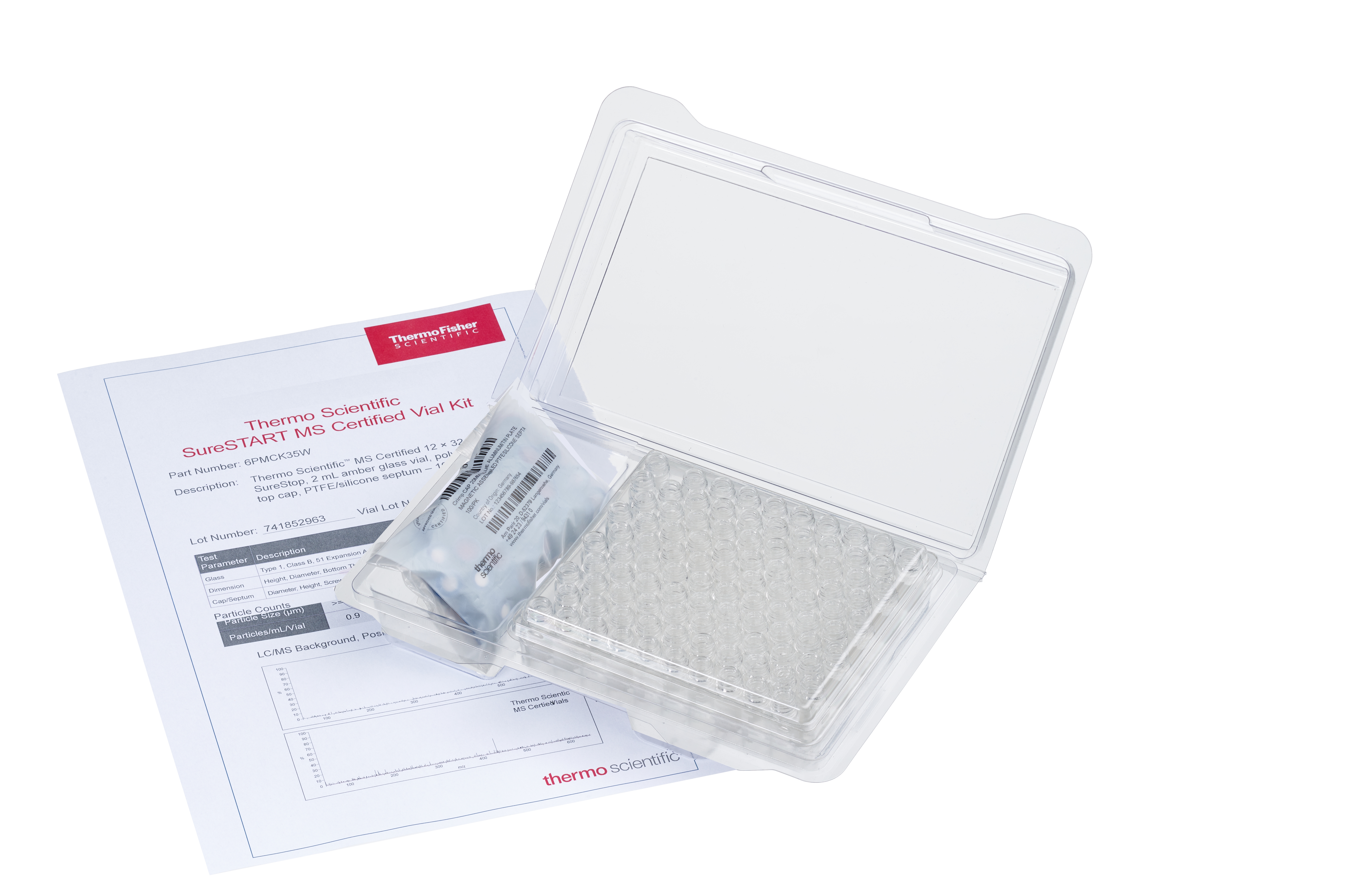 MSCERT Kit 1,5ml TR 9mm lbl PP S/PT bd sl., 100stk