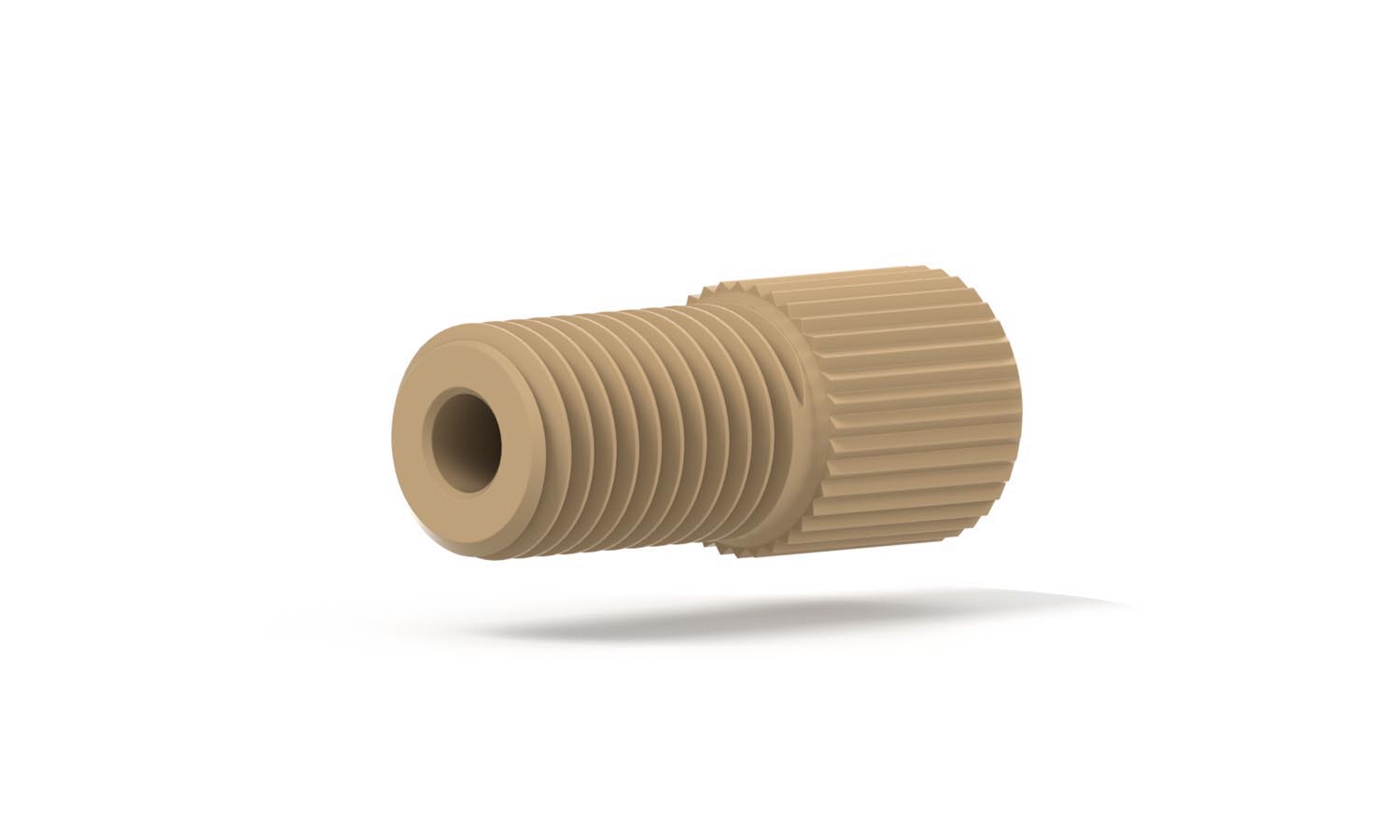 Skrue flangeløs, PEEK,  5/16-24-1/8 LT