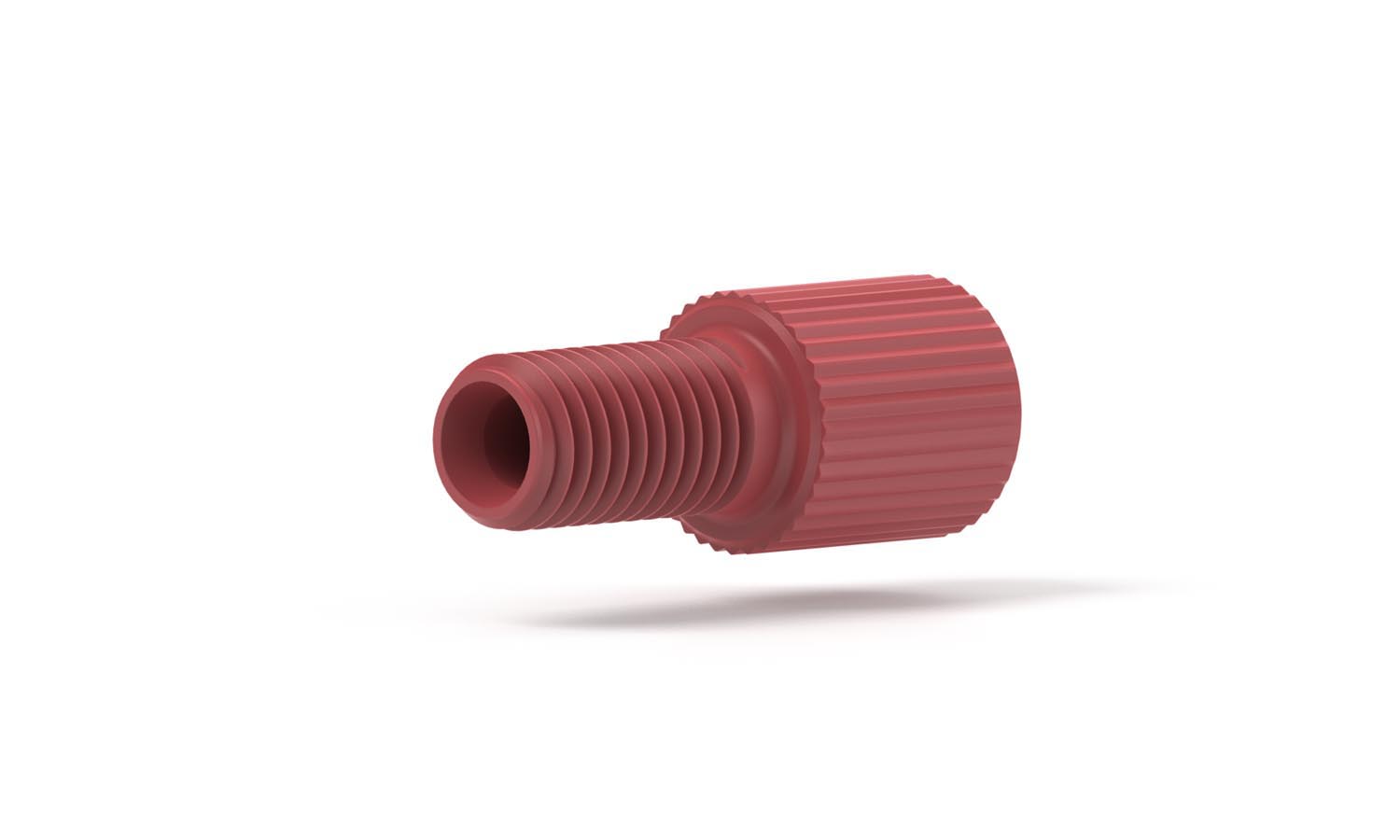 Screw flangeless, Delrin, 1/8", red