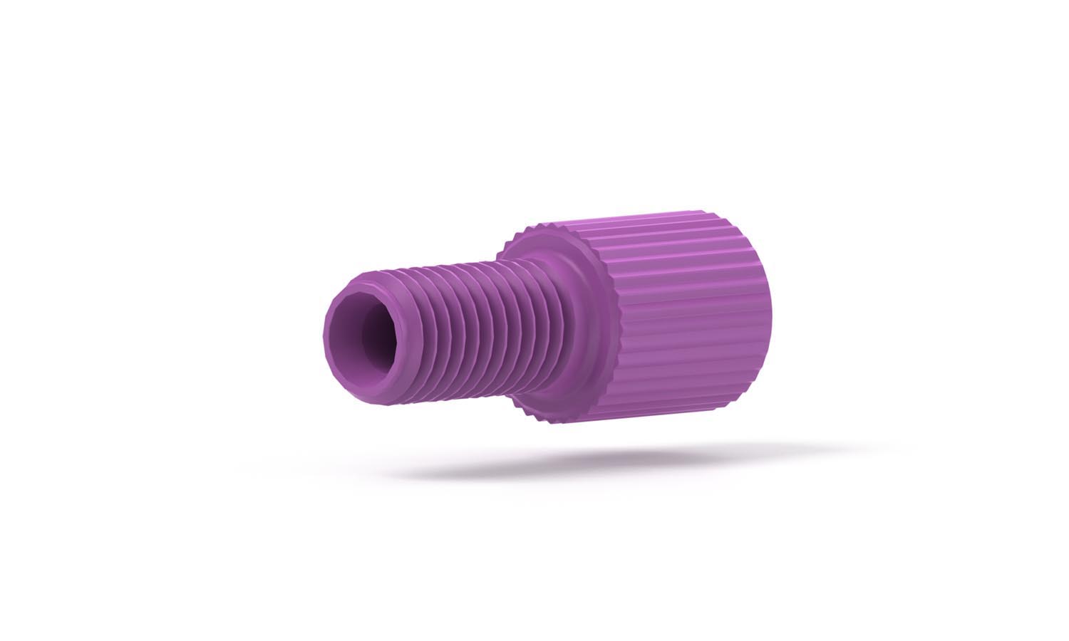 Flangeless Nut Delrin®, 1/4-28, 1/8" - Purple