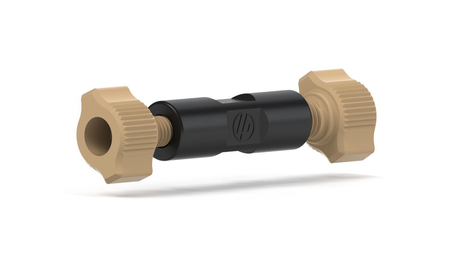 Adapter, PEEK, 10-32 hun til 1/4-28 hun