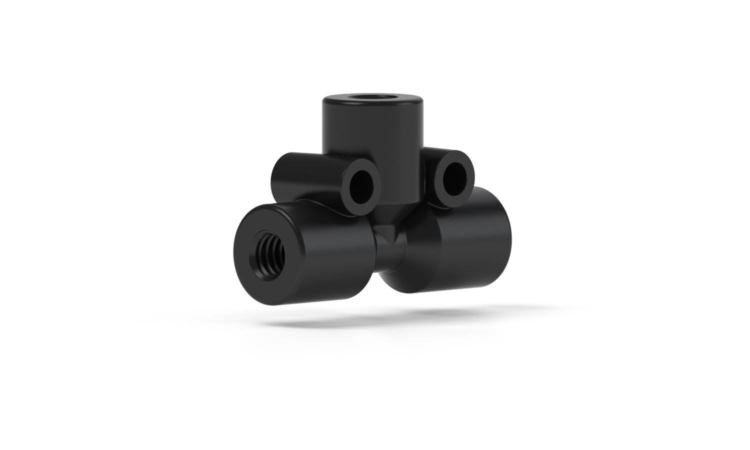 PEEK Tee Body 0,020 thru hole Hi Pressure