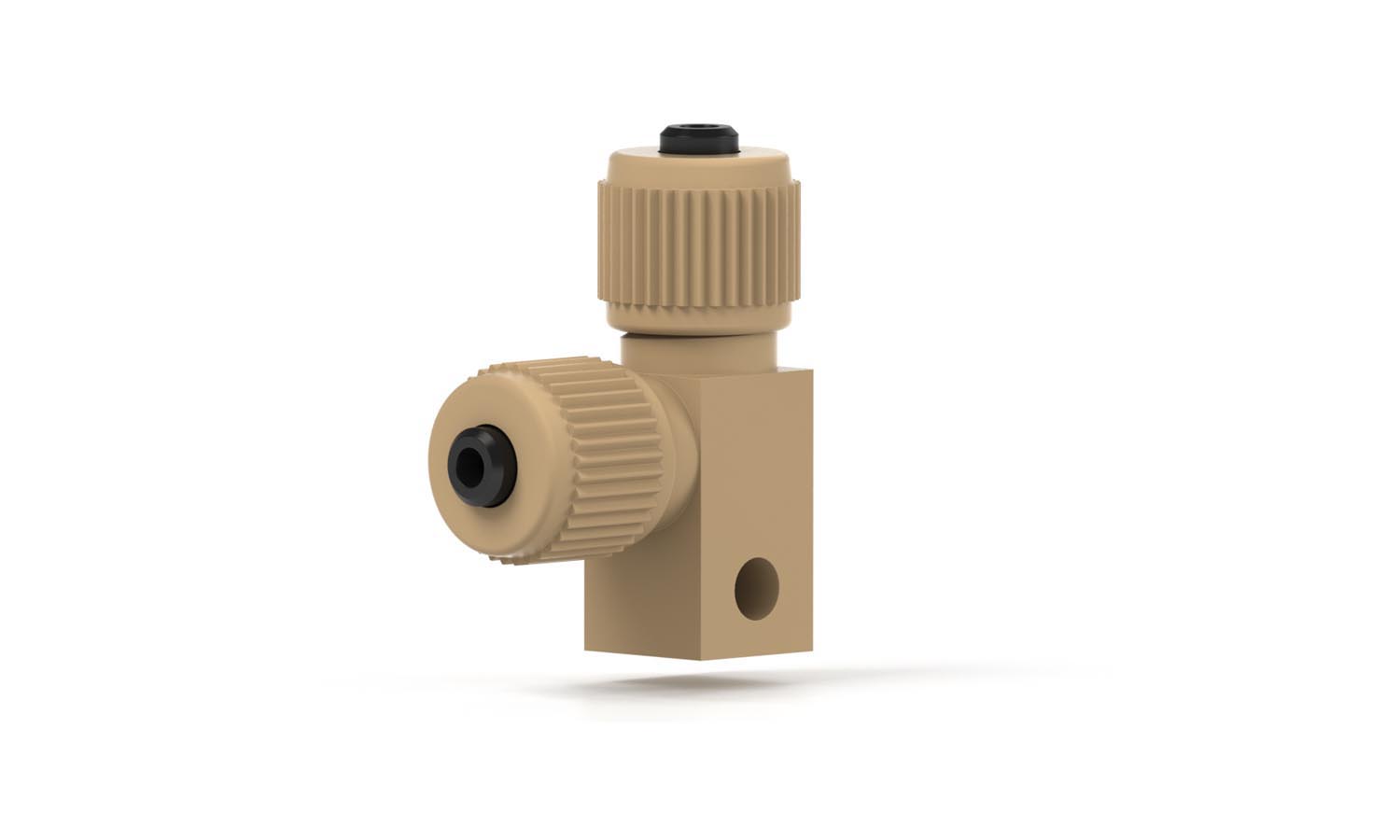 Union L-form  Microtight, PEEK, m/monteringshul