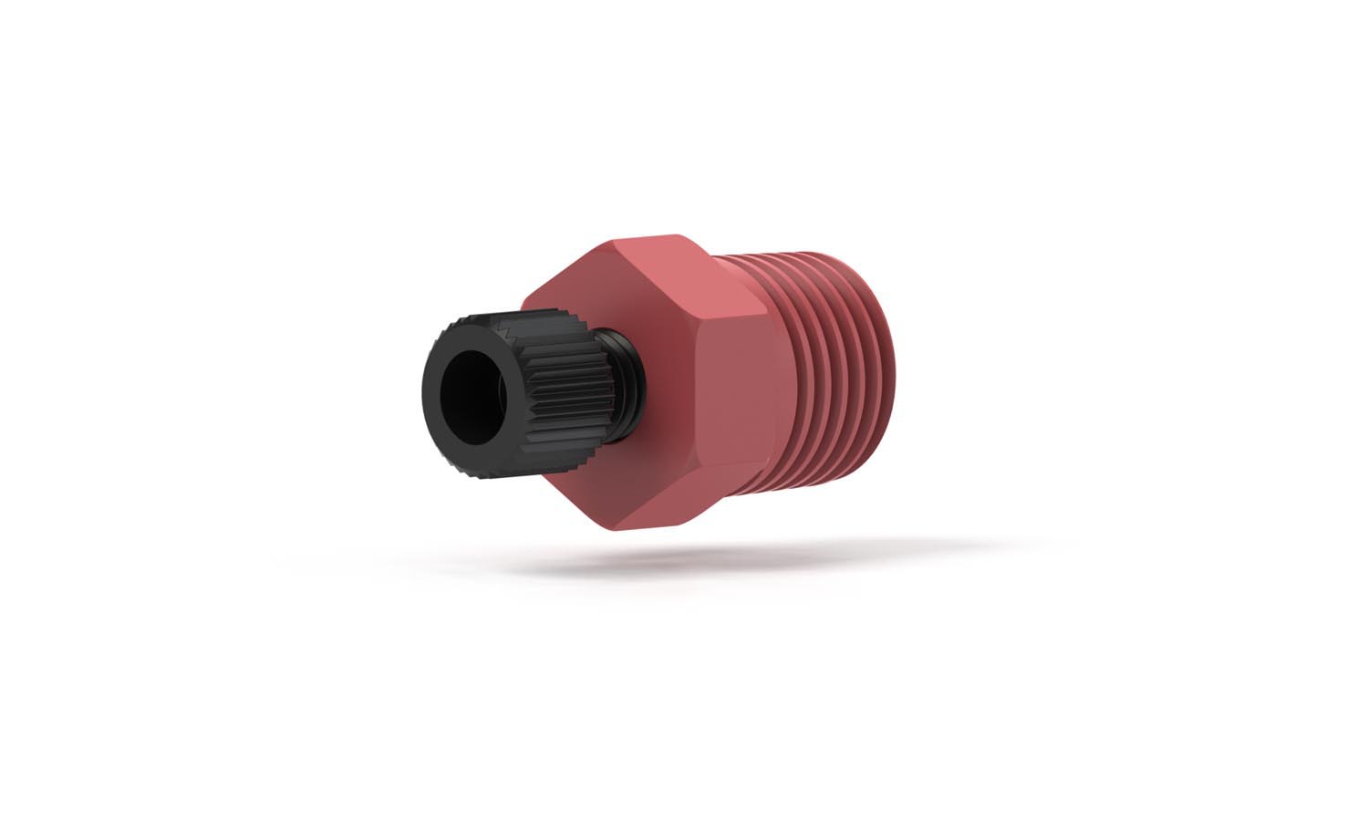 Adapter PEEK, 1/4" NPT til 1/4-28 hun, med P300