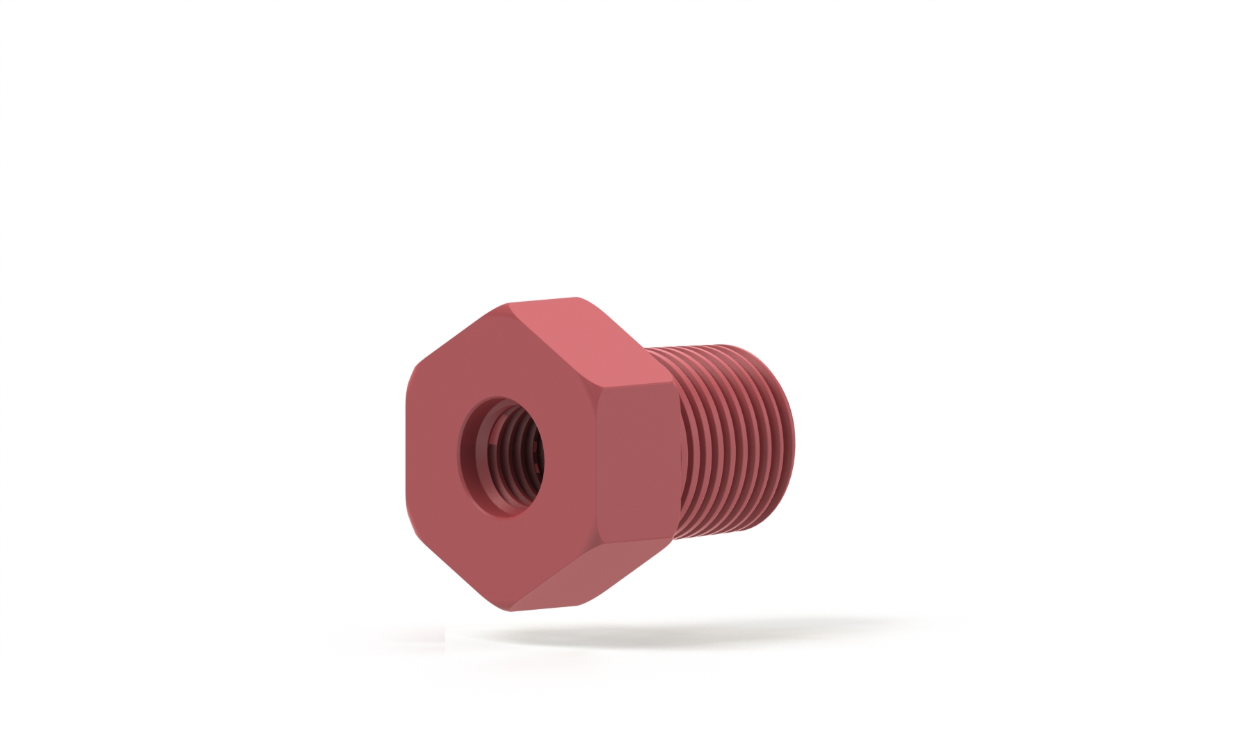 NPT Adapter Body PEEK 1/8 NPT Male x 1/4-28 Female