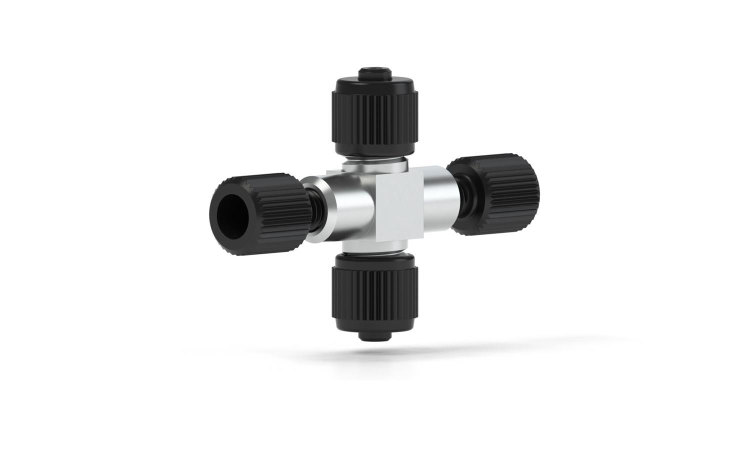 Kryds, MicroTight, højtryks, SS/PEEK, 360um