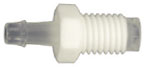 Barbed hose adapter, PP/PA, 1/4"-28-1/8" ID