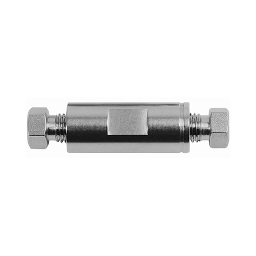 Union, SS, reducing, 1/8" to 3,0mm, 5/16"-24, bore