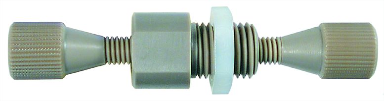Union, b-h, 1/16", fingertight, 0,75mm bore, PEEK