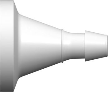 Adapter "Mini Flang" til slangestuts 6,4 mm