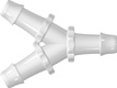 Tube connector Y 9.5 mm, PP