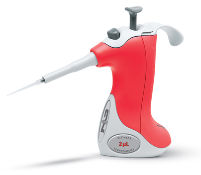 Pipette, fixed volume, 2ul, 2-stroke