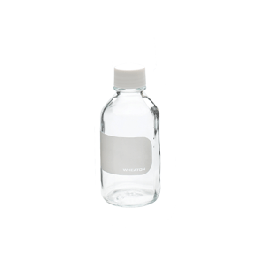 Bottle, glass, 125 ml, 33-430 w/write-on, 6 pcs